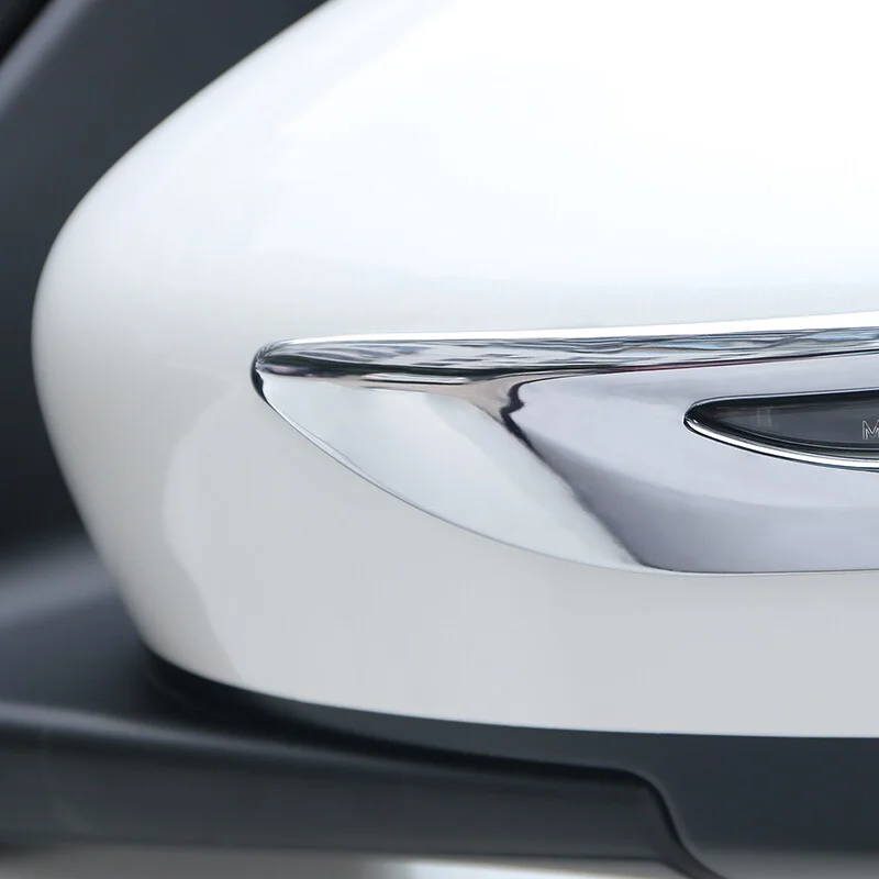 Для Nissan Note E12 Хэтчбек 2016-2020 ABS Хромированная боковая дверь автомобиля, зеркало заднего вида, декоративная полоса, Отделка крышки, аксессуары 2шт . ' - ' . 2