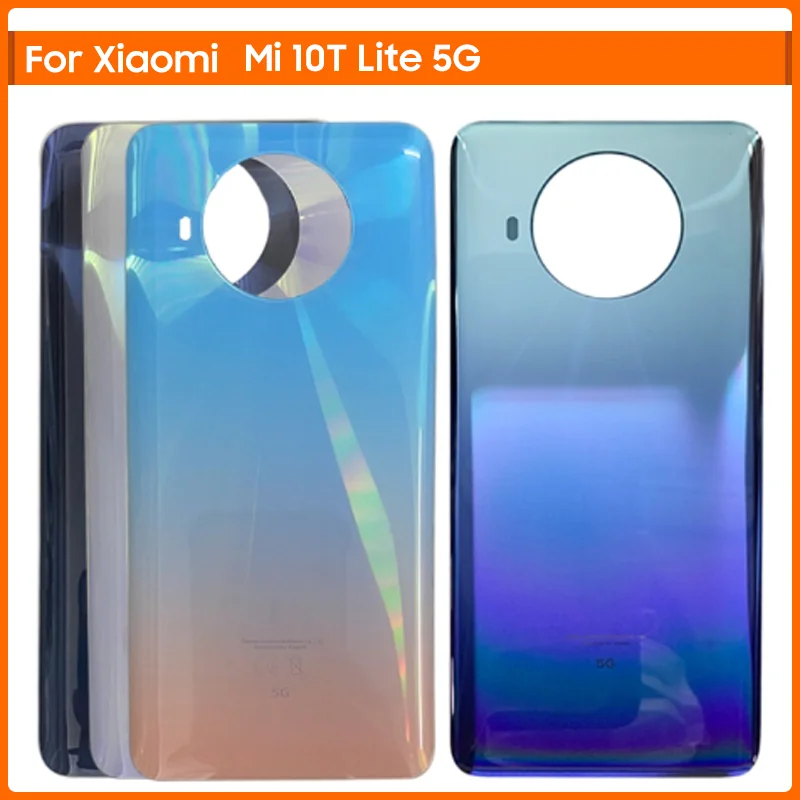 Для Xiaomi Mi 10T Lite 5G Задняя Крышка Аккумулятора 3D Стеклянная Панель Стекло Задней Двери Mi10T Lite Корпус Чехол С Клеем Заменить . ' - ' . 0