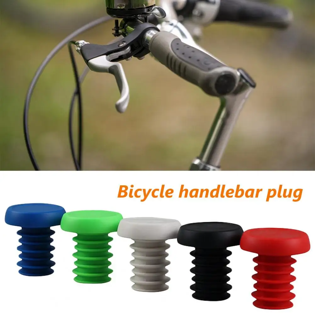 Защитные многоцветные антивибрационные заглушки для легкой установки на велосипедах . ' - ' . 1