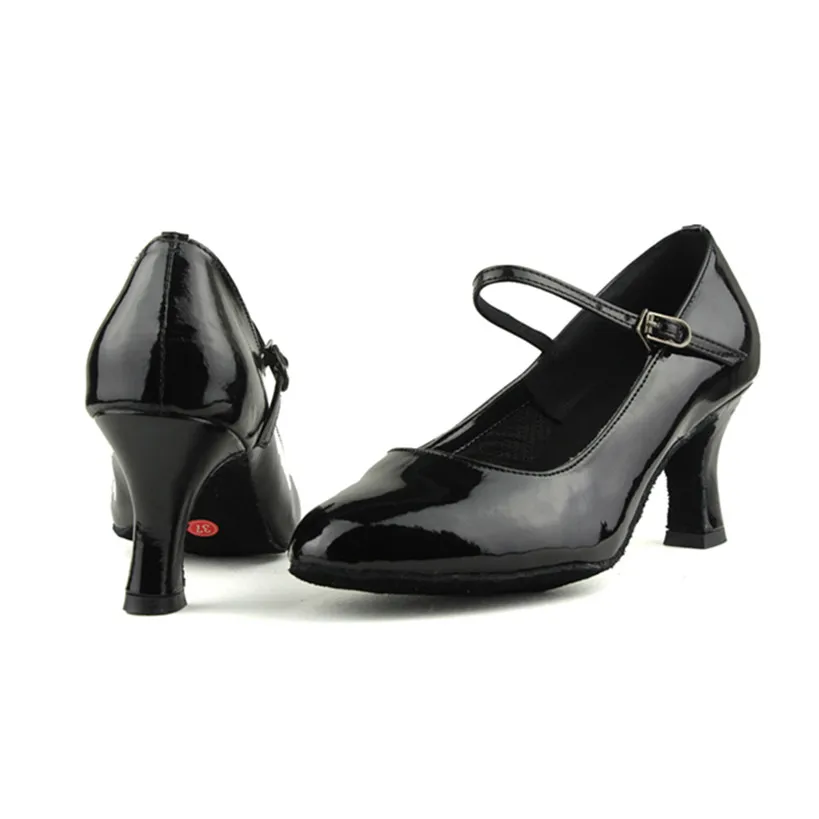 Каблук из искусственной кожи 7 см, черные туфли для латиноамериканских танцев для сальсы, танго, женские Zapatos De Baile Latino Mujer . ' - ' . 2