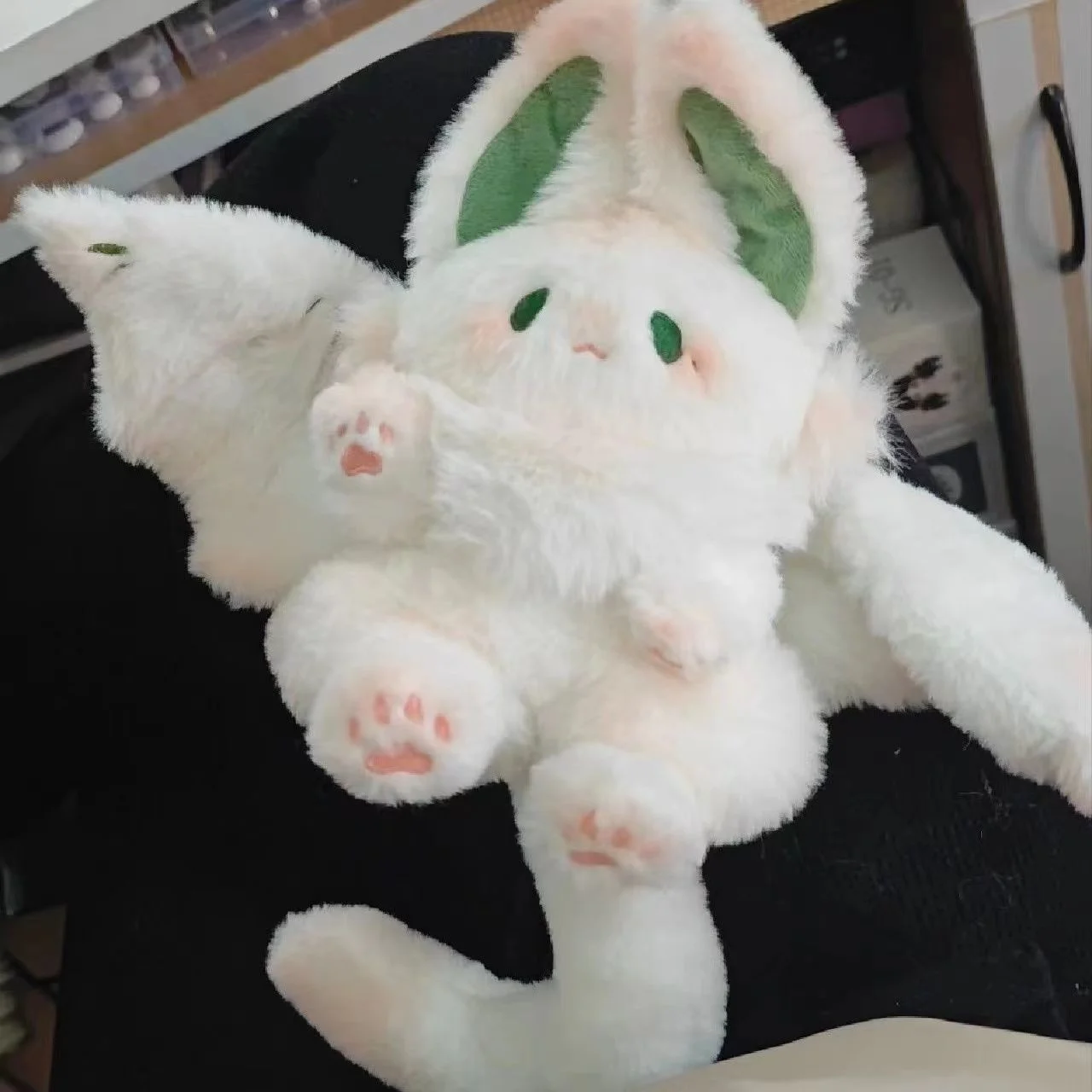 Кавайный Волшебный Дух Кролика, Плюшевые подушки, Белая Летучая мышь, Милая игрушка в виде животного, Креативная Плюшевая подушка, Кролик, подарок на День рождения, Декор . ' - ' . 1