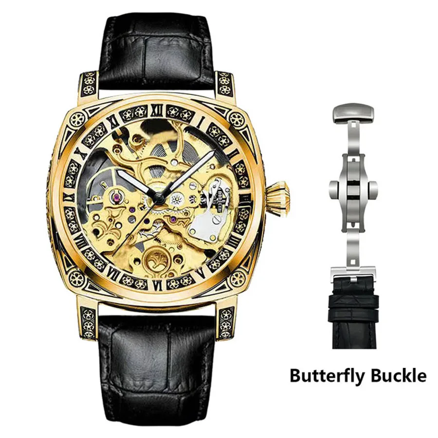 Классические Брендовые резные часы, полностью автоматические мужские часы, Выдолбленные Модные Механические часы, Роскошные МУЖСКИЕ часы Reloj Hombre . ' - ' . 3