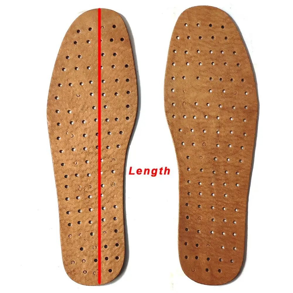 Кожаная стелька для мужчин Толщиной 2,5 мм, впитывающая пот, Дышащая Оздоровительная стелька для кожаных ботинок типа Оксфорд-броги, кроссовки . ' - ' . 3