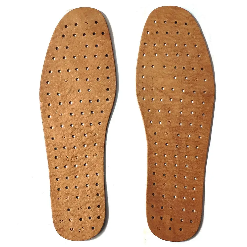 Кожаная стелька для мужчин Толщиной 2,5 мм, впитывающая пот, Дышащая Оздоровительная стелька для кожаных ботинок типа Оксфорд-броги, кроссовки . ' - ' . 5