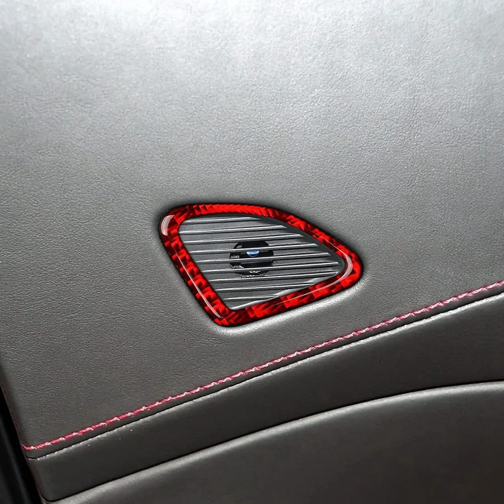 Кольцо динамика на боковой двери, Планки звуковой крышки, комплект наклеек, наклейка для салона автомобиля C7 2014-2019, красный . ' - ' . 5