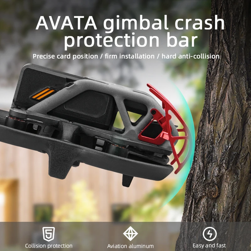 Комбинированный комплект защитных аксессуаров для объектива DJI Avata, защитный бампер из алюминиевого сплава, устойчивый к ударам Защитный аксессуар . ' - ' . 1