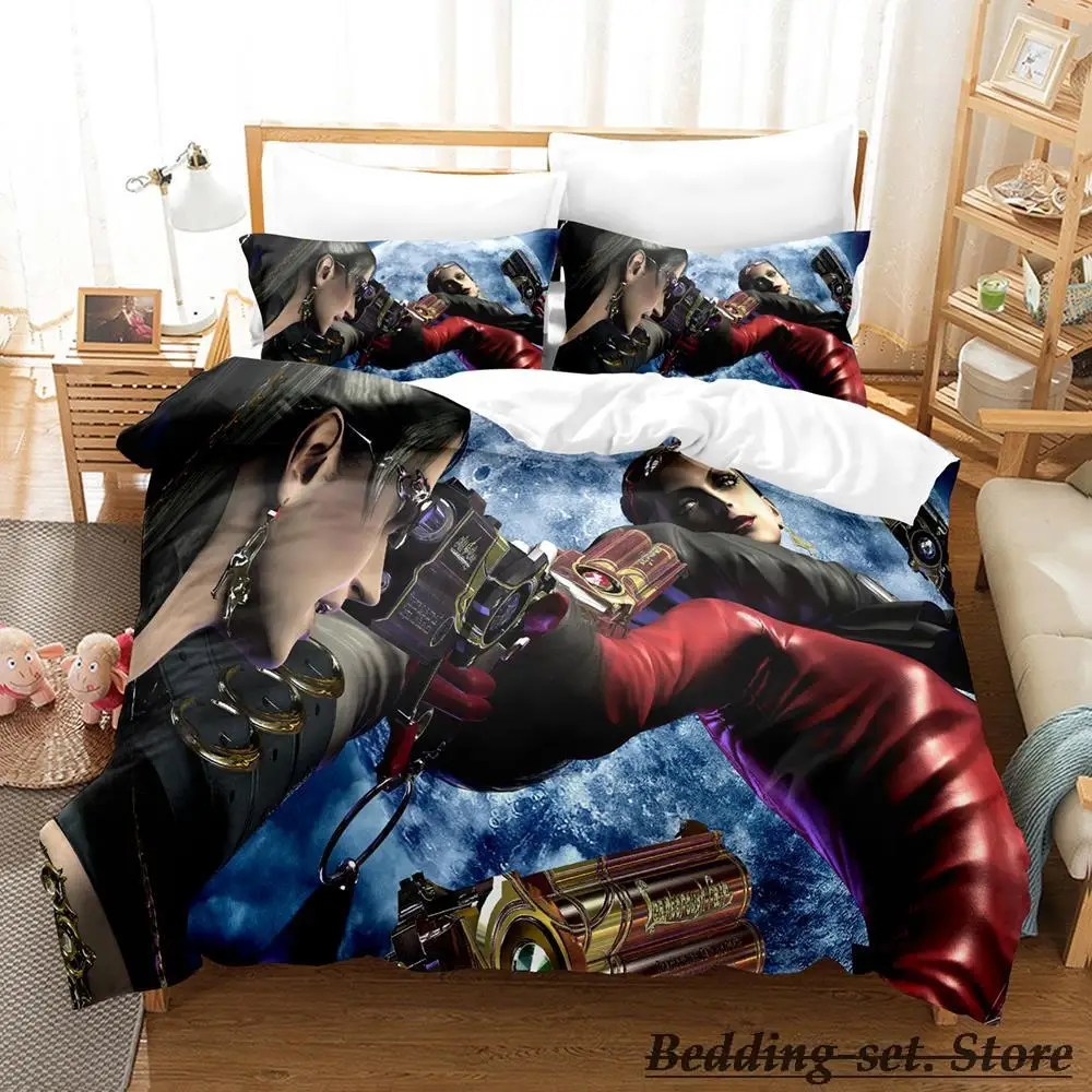 Комплект Постельных Принадлежностей Bayonetta Single Twin Full Queen King Size Bed Set Для Спальни Взрослого Ребенка Наборы Пододеяльников Аниме parure de lit Bed . ' - ' . 2