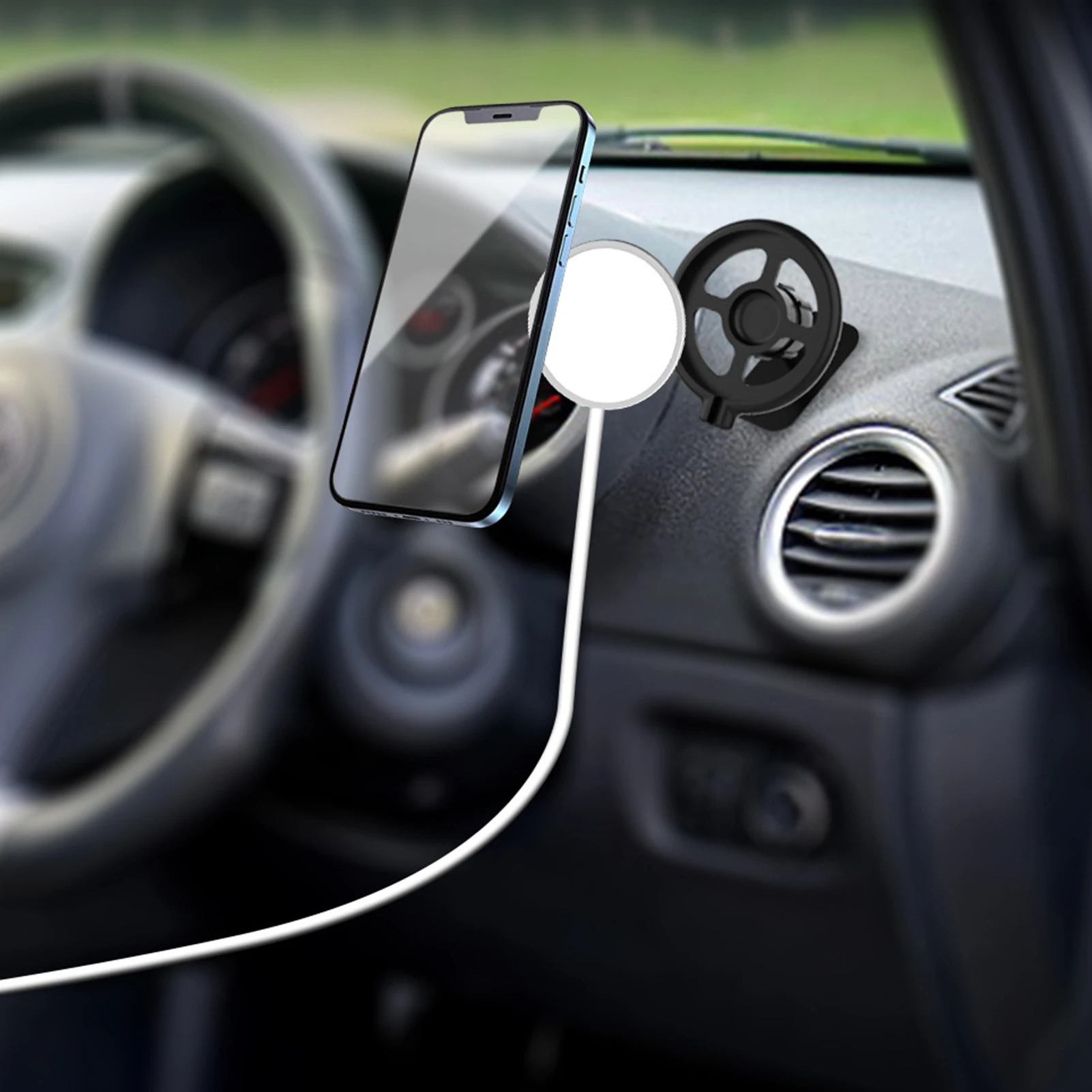 Крепление автомобильного телефона Вентиляционное отверстие Держатель автомобильного зарядного устройства Предназначен для зарядного устройства Magsafe Док-станция для зарядки автомобильного телефона Надежная для автомобиля Mazda . ' - ' . 4