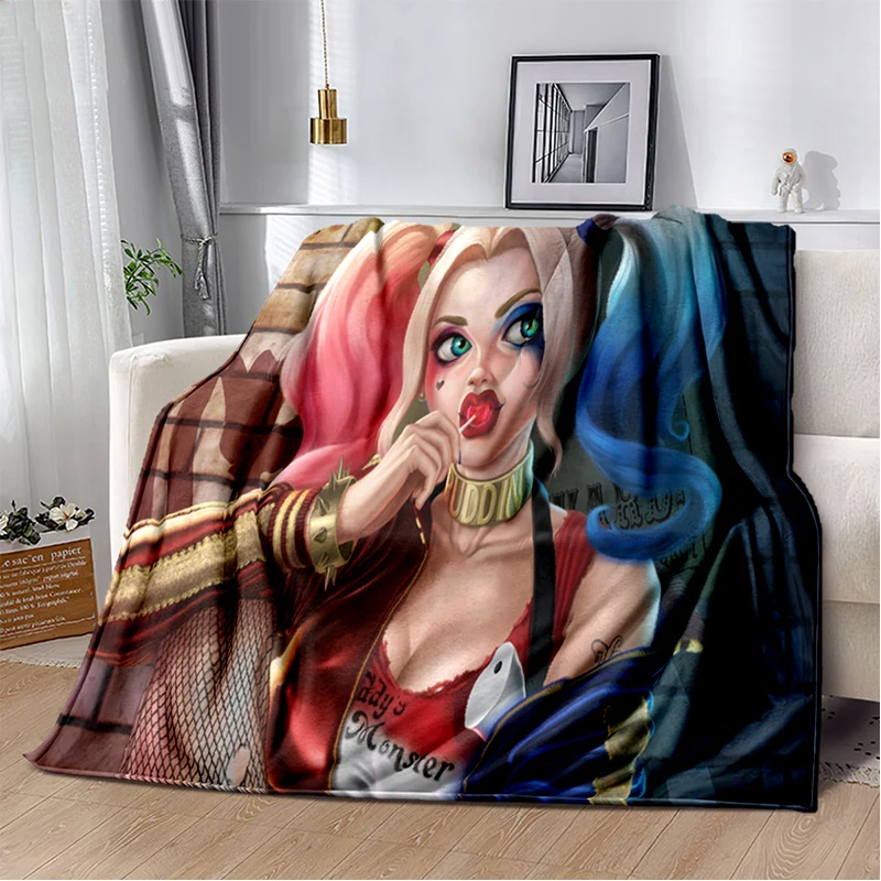 Легкое теплоизоляционное одеяло для детей и взрослых Joker girl, изготовленное на заказ, диван, офисное одеяло, одеяло-кровать . ' - ' . 2