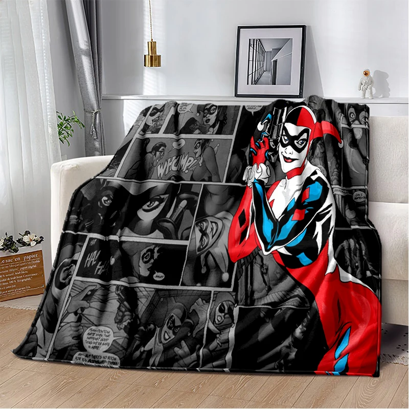 Легкое теплоизоляционное одеяло для детей и взрослых Joker girl, изготовленное на заказ, диван, офисное одеяло, одеяло-кровать . ' - ' . 3