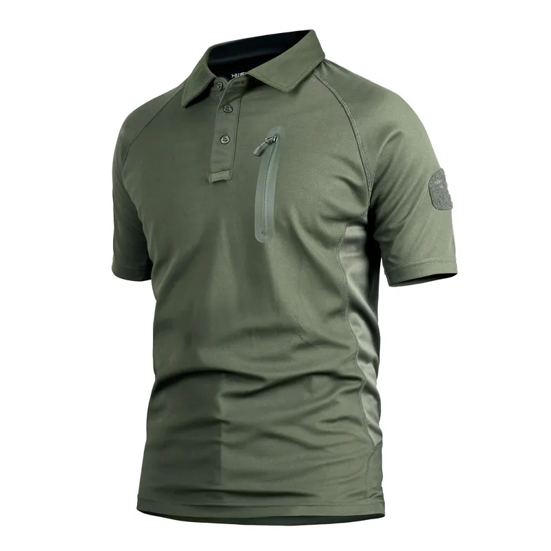 Летние мужские спортивные футболки с коротким рукавом, тактические военные футболки, быстросохнущие легкие футболки для рыбного похода . ' - ' . 5