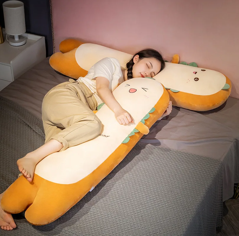 Милая супер мягкая длинная подушка для сна для девочек на ножках с боковыми зажимами, подушка для кровати для мальчиков, съемная моющаяся спинка . ' - ' . 1