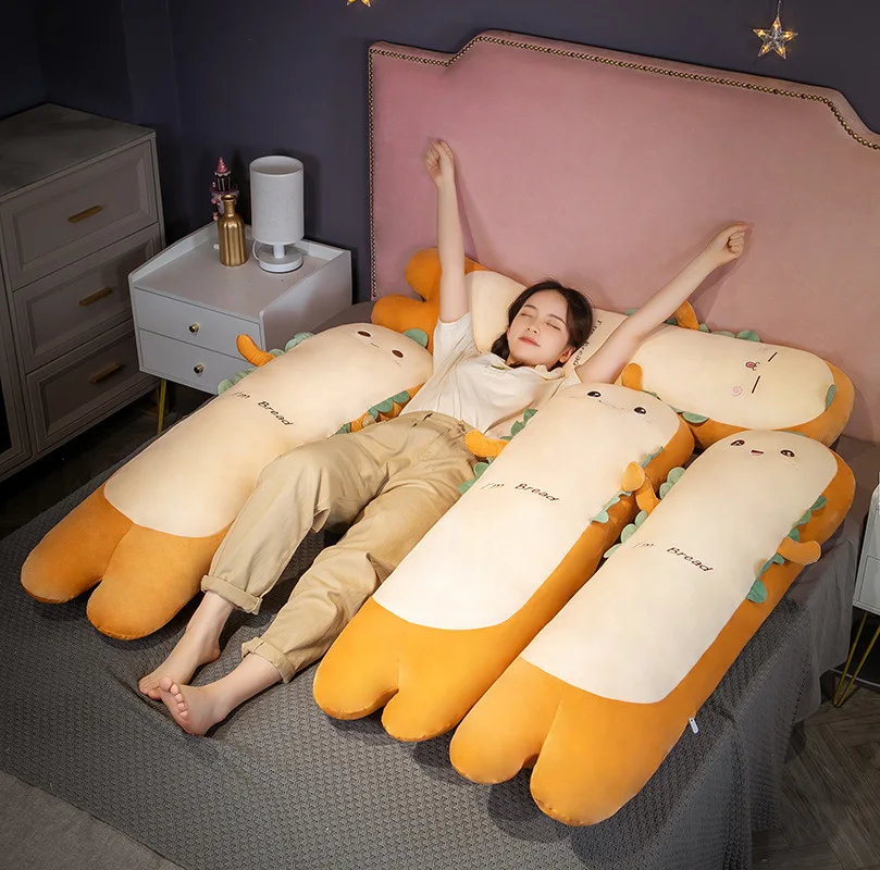 Милая супер мягкая длинная подушка для сна для девочек на ножках с боковыми зажимами, подушка для кровати для мальчиков, съемная моющаяся спинка . ' - ' . 2