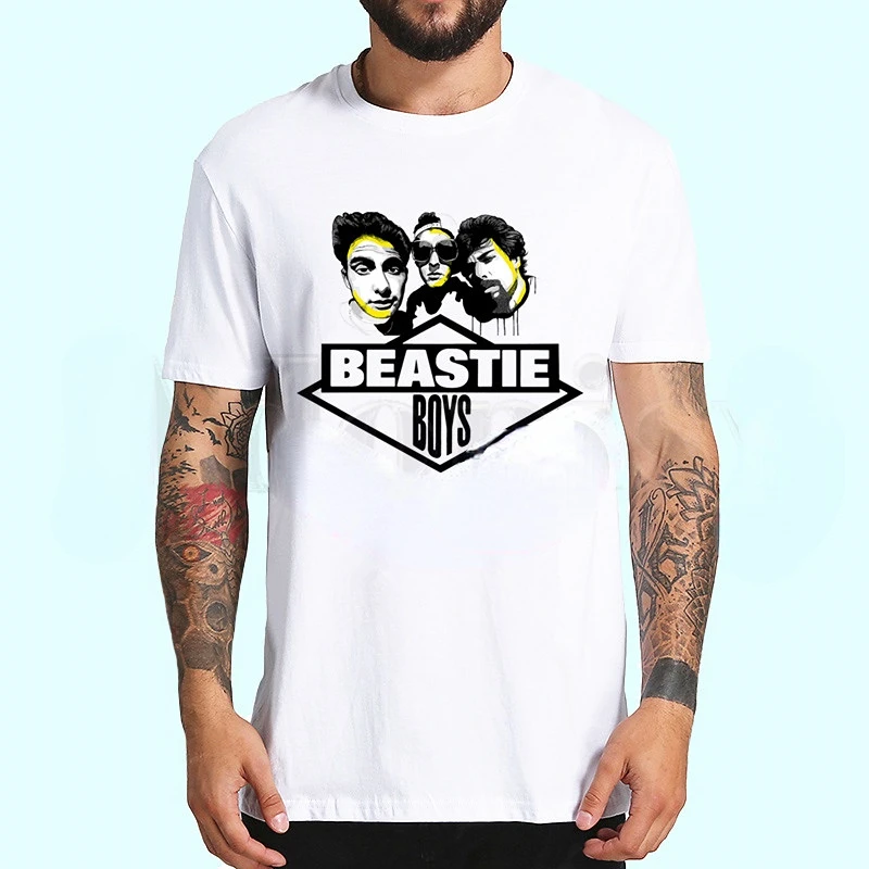 Мужская Повседневная мужская футболка с принтом в стиле хип-хоп Beastie Boys, мужская футболка с короткими рукавами, мужская рубашка, футболка . ' - ' . 0