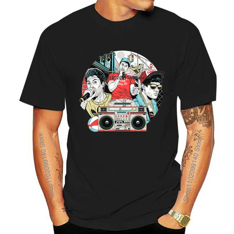 Мужская Повседневная мужская футболка с принтом в стиле хип-хоп Beastie Boys, мужская футболка с короткими рукавами, мужская рубашка, футболка . ' - ' . 3