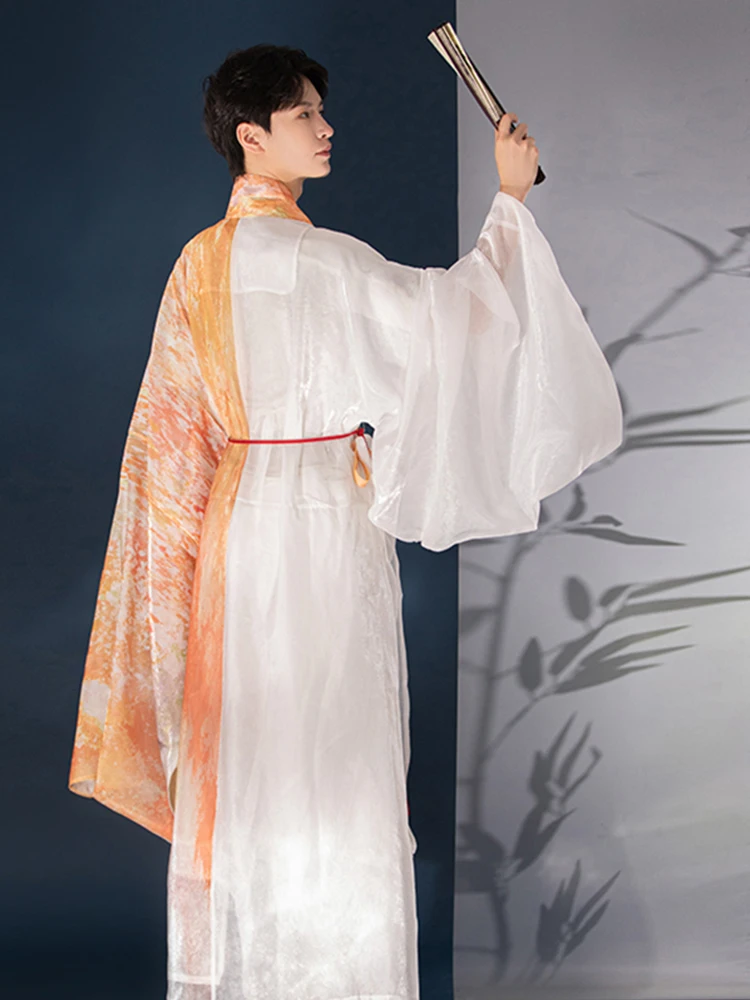 Мужской и женский костюм эпохи Мин Хань, не древний, полный комплект халата с прямым воротником в китайском стиле . ' - ' . 2