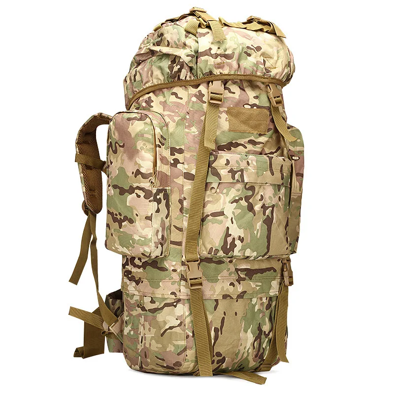 Мужской рюкзак большой емкости объемом 70 л, военный рюкзак, высококачественные водонепроницаемые утолщенные Оксфордские рюкзаки, мужская военная дорожная сумка . ' - ' . 3