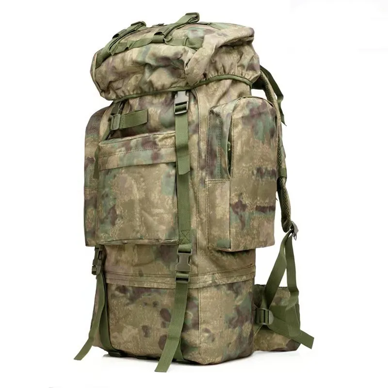 Мужской рюкзак большой емкости объемом 70 л, военный рюкзак, высококачественные водонепроницаемые утолщенные Оксфордские рюкзаки, мужская военная дорожная сумка . ' - ' . 5