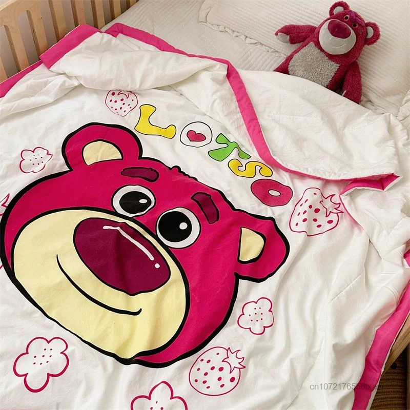 Мультяшное Летнее Прохладное одеяло Sanrio Kuromi My Melody Хлопчатобумажное Мягкое одеяло для детского сада в общежитии, Стеганое одеяло с кондиционером, можно стирать в машине . ' - ' . 4