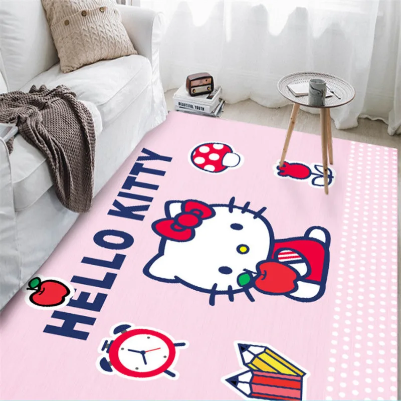 Мультяшный коврик Sanrio Hello Kitty для взрослых и детей, ковер для спальни, домашний ковер, журнальный столик, прикроватный ковер для гостиной . ' - ' . 3