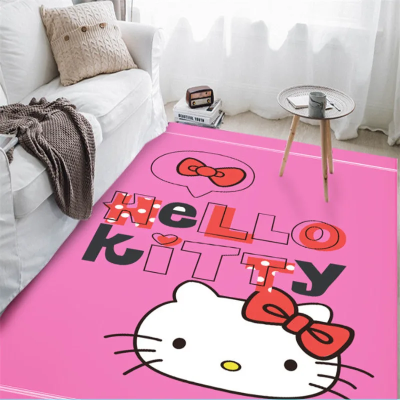 Мультяшный коврик Sanrio Hello Kitty для взрослых и детей, ковер для спальни, домашний ковер, журнальный столик, прикроватный ковер для гостиной . ' - ' . 5