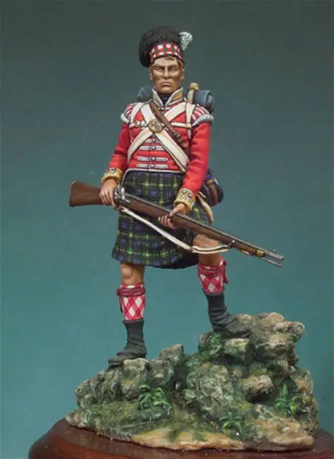 Набор для изготовления фигурки шотландского солдата из смолы 1/32 . ' - ' . 1