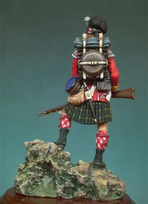 Набор для изготовления фигурки шотландского солдата из смолы 1/32 . ' - ' . 3