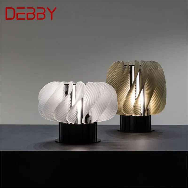 Настольная лампа DEBBY Nordic современного креативного дизайна со светодиодной подсветкой для украшения домашней спальни . ' - ' . 0