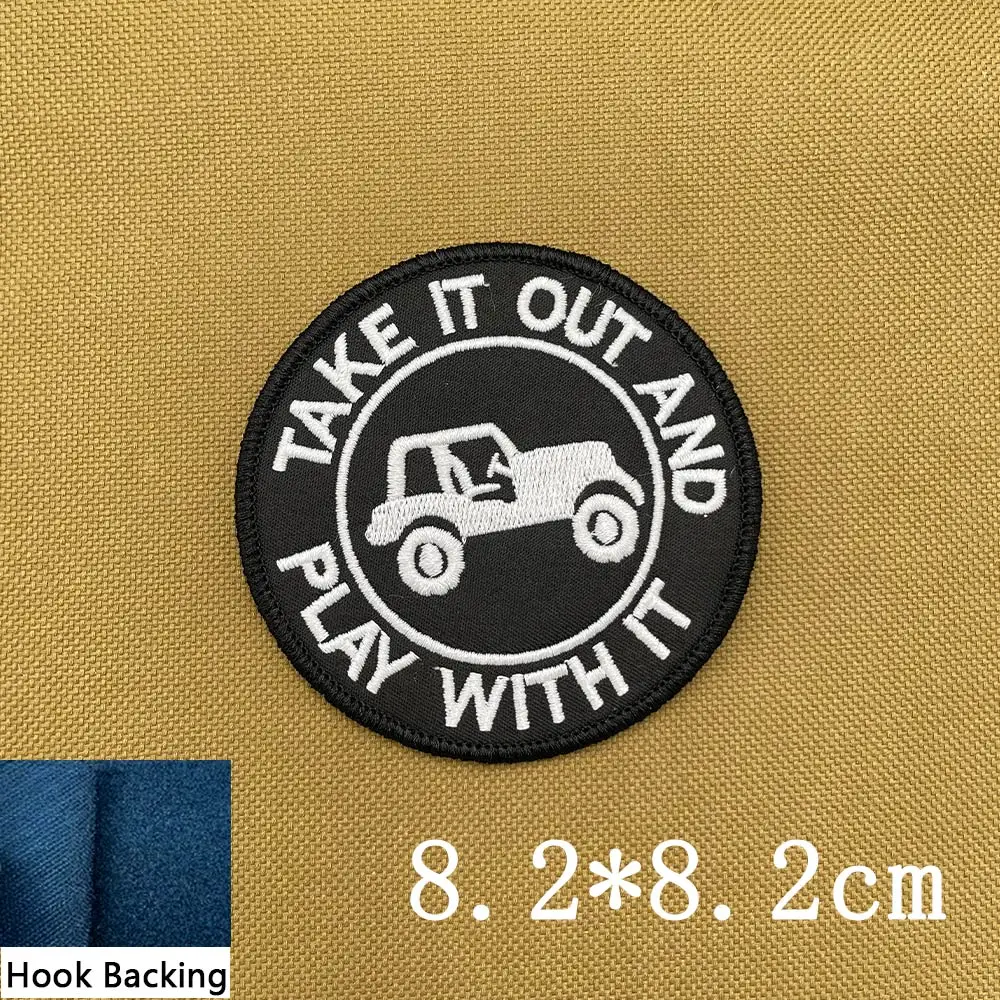 Нашивка для вышивки значка с мультяшным крутым автомобилем AF41, используемая для нашивки железного значка на шляпе-рюкзаке своими руками . ' - ' . 1