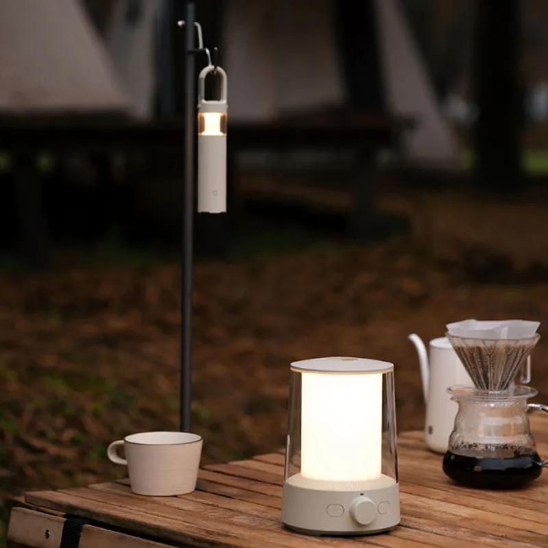 Новейший Xiaomi Mijia Camping Light Отдельный Двойной Светильник Intellect Tent Lamp Регулируемый Открытый Кемпинговый Светильник работает с приложением Mijia . ' - ' . 3
