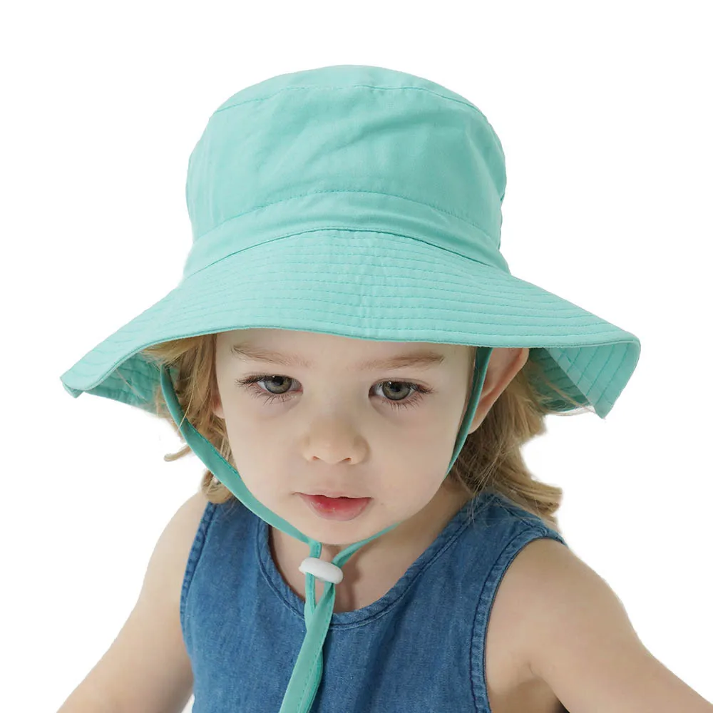 Новые детские шляпы Весна Лето Солнцезащитная кепка для мальчиков и девочек Дышащая панама Пляжная солнцезащитная кепка . ' - ' . 1