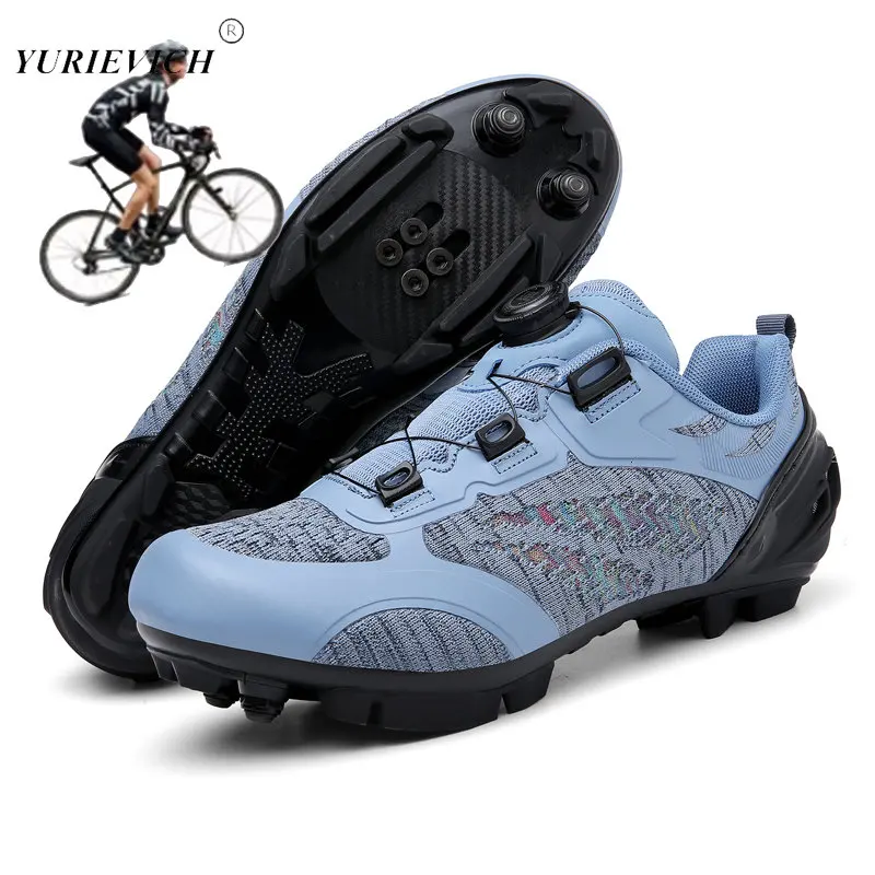 Новые фиолетовые туфли на плоской подошве, велосипедные кроссовки MTB Speed Route, мужские кроссовки для шоссейных велосипедов, обувь для горных гонок, Женские велосипедные шипы Spd . ' - ' . 0