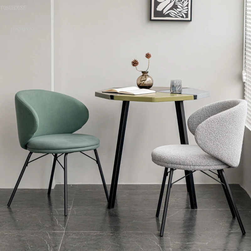 Обеденные стулья из скандинавской ткани, мебель для дома, Современный ресторан, стулья для переговоров в отеле, Легкие Роскошные стулья для столовой . ' - ' . 2