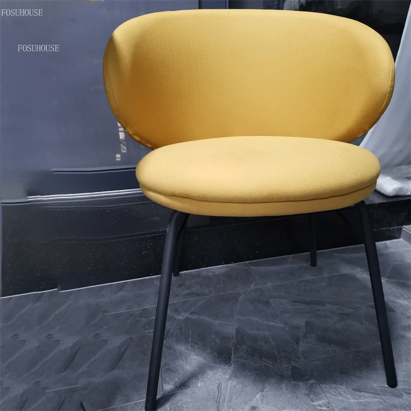 Обеденные стулья из скандинавской ткани, мебель для дома, Современный ресторан, стулья для переговоров в отеле, Легкие Роскошные стулья для столовой . ' - ' . 5