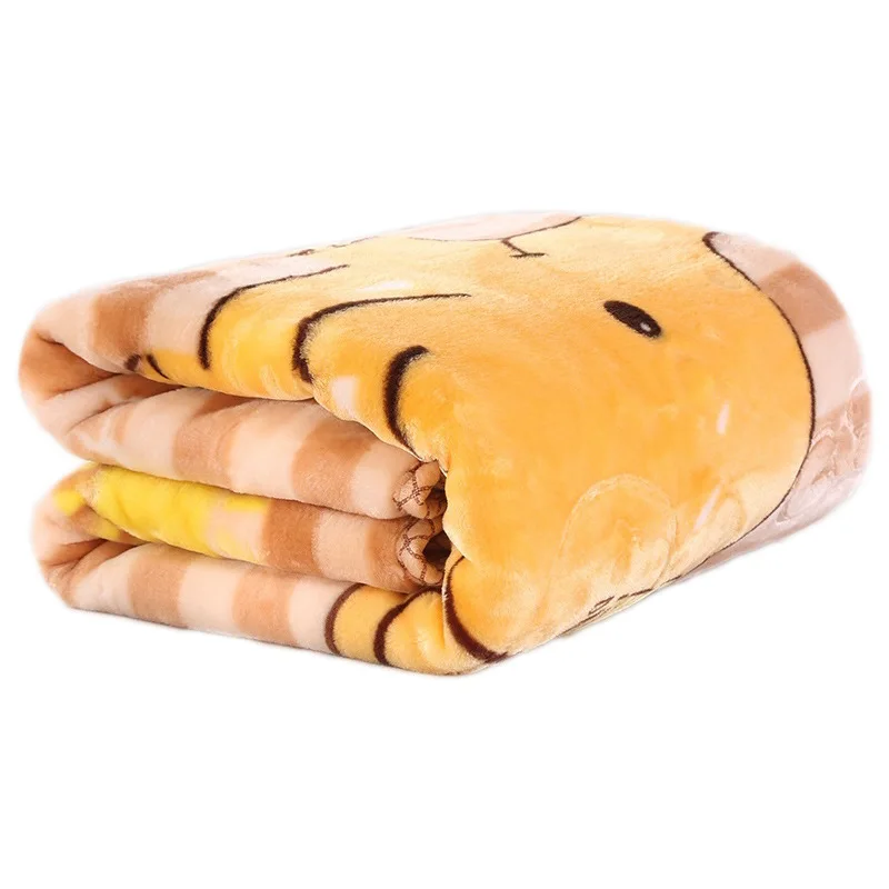 Одеяло Фланелевое двухслойное с тиснением из детского мультфильма, теплое домашнее одеяло для кондиционирования воздуха . ' - ' . 4