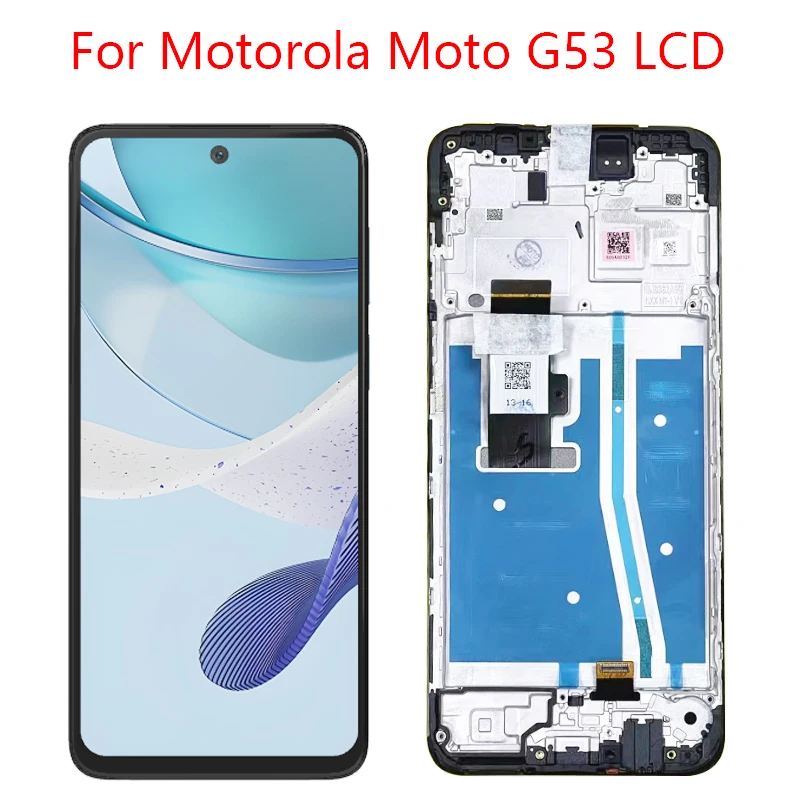 Оригинал для Motorola Moto G53 XT2355 XT2335-2 ЖК-дисплей с сенсорным экраном, панель дигитайзера в сборе, замена ЖК-дисплея . ' - ' . 0