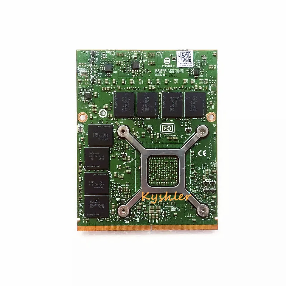 Оригинальная Видеокарта M5000M M5000 CN-01JY2V 8GB GDDR5 MXM 3.0b Video Graphics Card N16E-Q5-A1 для ноутбука Precision M7710 M7710 M6800 . ' - ' . 1