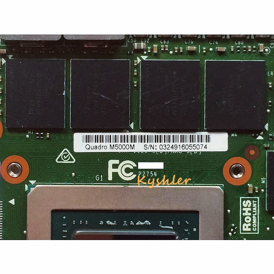 Оригинальная Видеокарта M5000M M5000 CN-01JY2V 8GB GDDR5 MXM 3.0b Video Graphics Card N16E-Q5-A1 для ноутбука Precision M7710 M7710 M6800 . ' - ' . 5