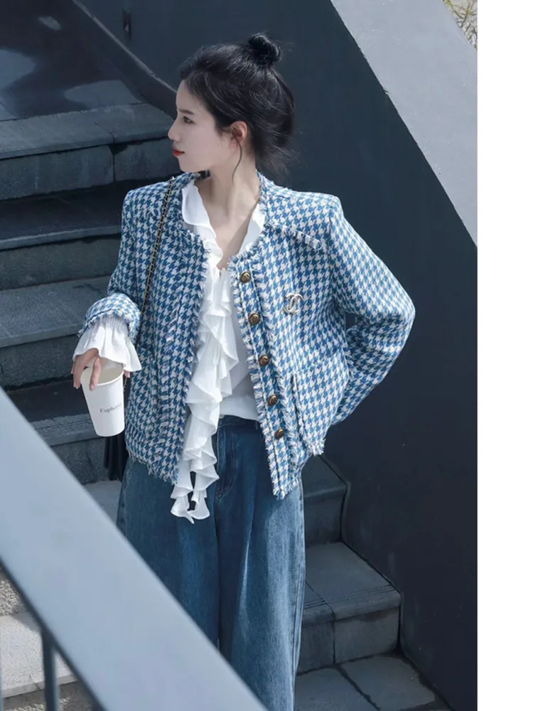 Пальто Xiaoxiangfeng, женский короткий стиль, Весна и осень 2023, Новинка Ранней весны, популярное высококачественное корейское меньшинство . ' - ' . 5