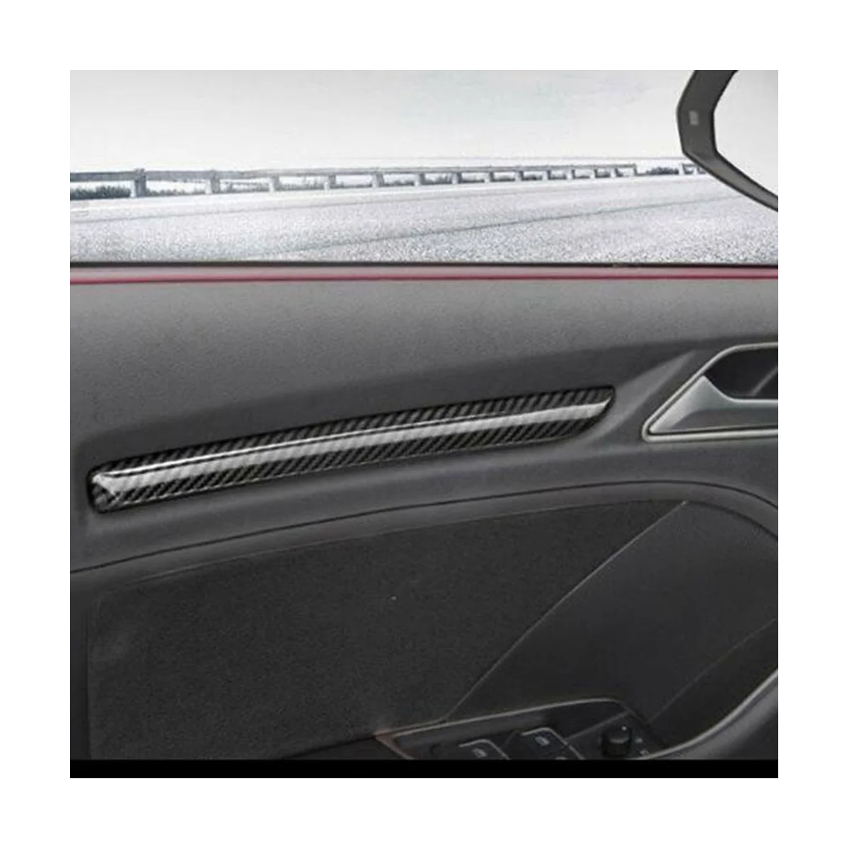 Планки для внутренней отделки дверей автомобиля Audi A3 8V 2014-2018 ABS Модифицированные Аксессуары для интерьера . ' - ' . 4