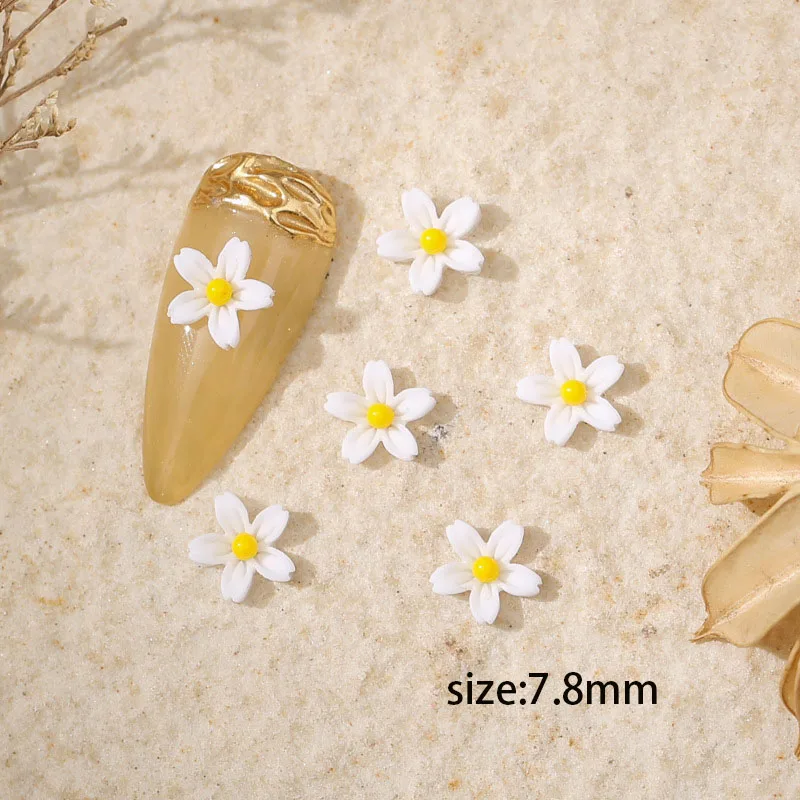 Подвески из смолы, украшения для ногтей, 3D Красочные Стразы с плоской спинкой в виде мини-цветка, Поделки из акрилового декора, Дизайн ногтей, маникюр . ' - ' . 4