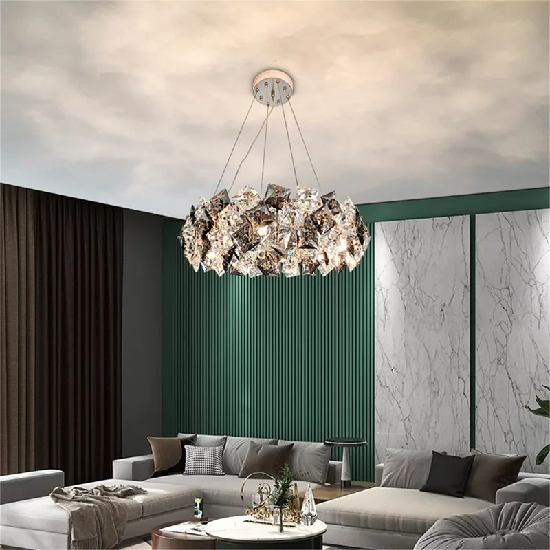 Подвесной светильник WPD в стиле постмодерн, роскошный хрустальный креативный светодиодный светильник для домашней столовой и гостиной . ' - ' . 1