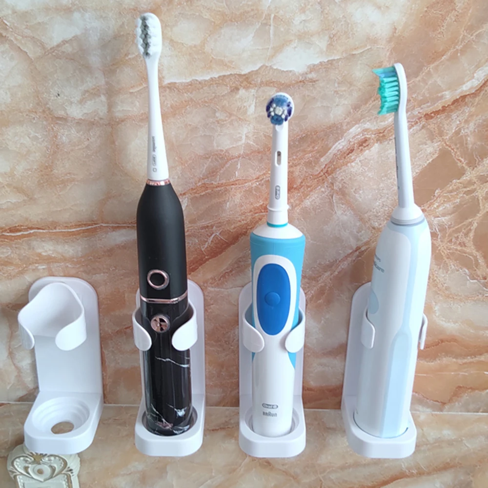 Подставка для электрической зубной щетки, Основание для зубной щетки, Полка для хранения электрической зубной щетки, Подставка для электрической зубной щетки, Держатель для хранения Бесследно . ' - ' . 4