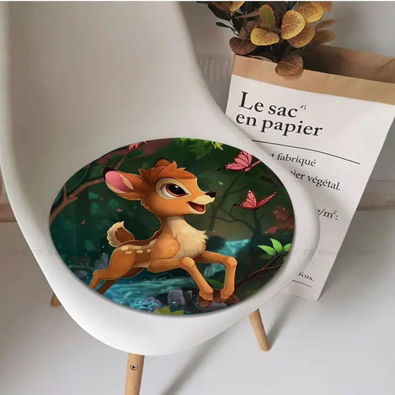 Подушка для сиденья Disney Bambi Four Seasons, домашняя подушка, мягкий плюшевый коврик для стула, зимние офисные подушки для барных стульев . ' - ' . 1