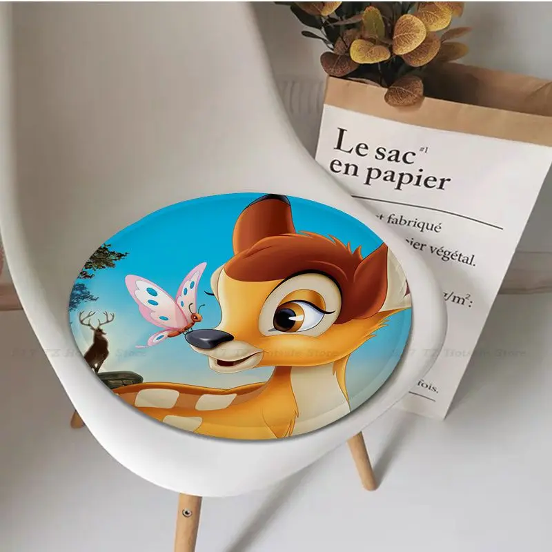 Подушка для сиденья Disney Bambi Four Seasons, домашняя подушка, мягкий плюшевый коврик для стула, зимние офисные подушки для барных стульев . ' - ' . 5