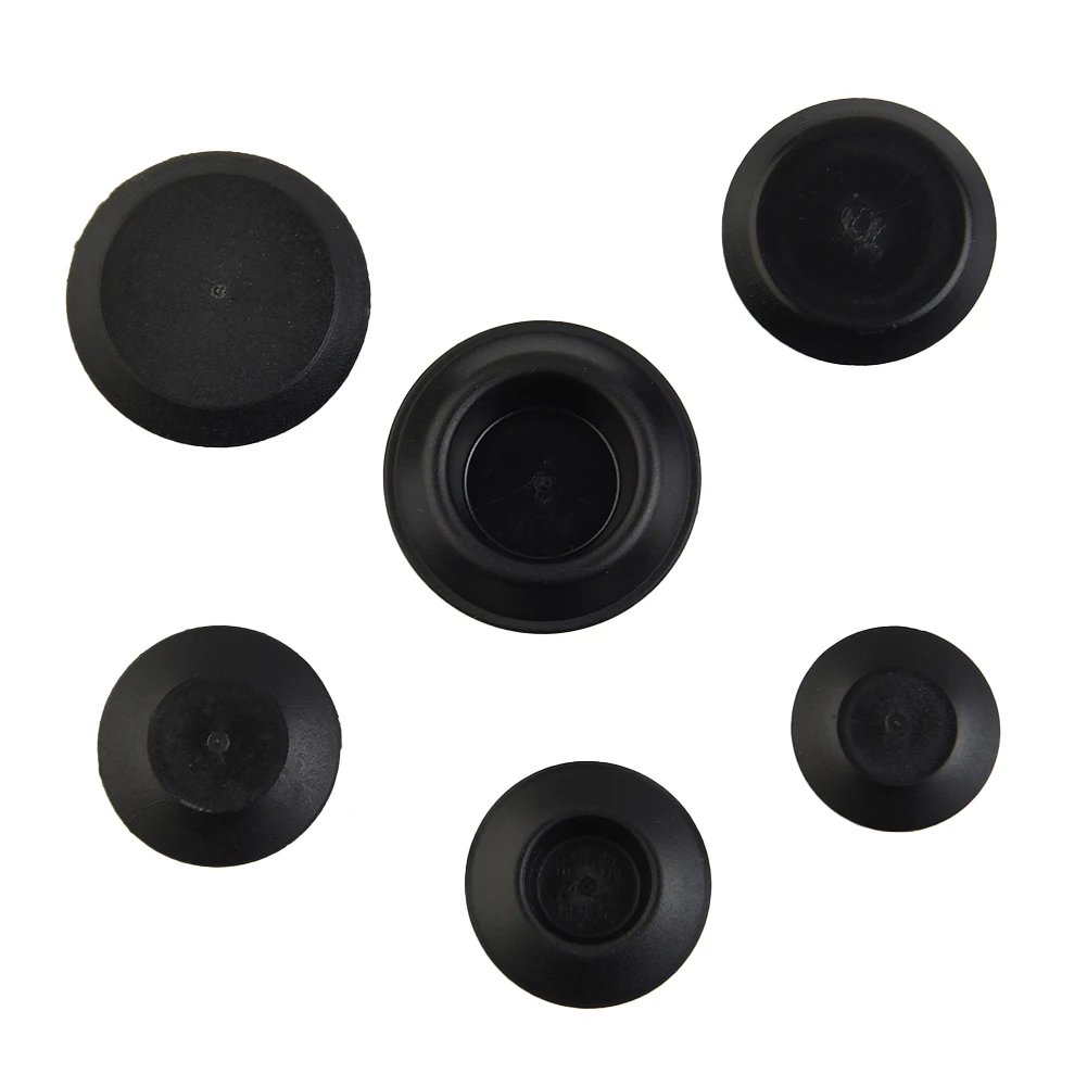 Полный набор из 60 черных пластиковых заглушек с отверстиями для листового металла кузова автомобиля Универсальной посадки с вдавливанием и заподлицо . ' - ' . 2