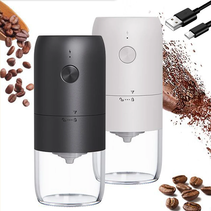 Портативная кофемолка, электрические USB-блендеры, перезаряжаемые для дома и на открытом воздухе, Профессиональный регулируемый помол кофейных зерен для кухни . ' - ' . 0