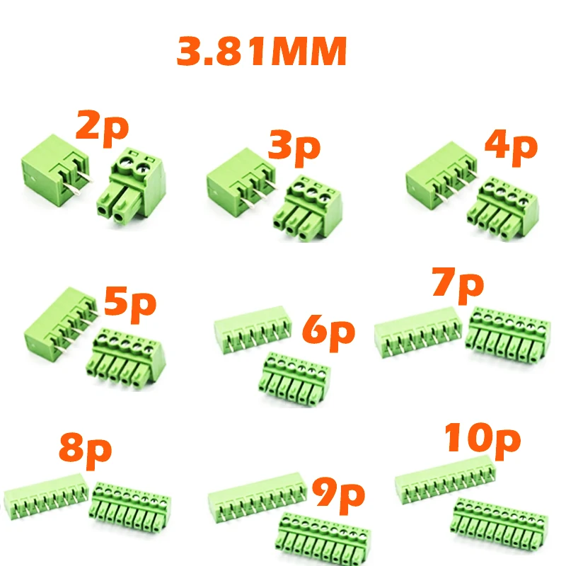 Расстояние между штекерами 5/10 мм 3,81 мм 2P/3P / 4P / 5P / 6P / 7P / 8P / 9P /10P Тип Клеммной головки печатной платы Прямая Игла + Разъемное соединение . ' - ' . 3