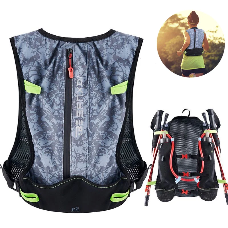 Сверхлегкая Спортивная сумка Для мужчин и женщин, Городские сумки для бега Трусцой, Рюкзак для Трейлраннинга, Велосипедная Тренировочная сумка для спортзала, жилет XA166Q . ' - ' . 3