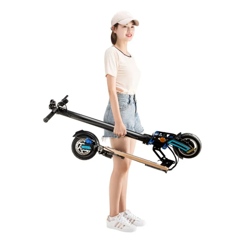 Складной электрический скутер для взрослых, портативный двухколесный молодежный электрический скутер для путешествий . ' - ' . 1